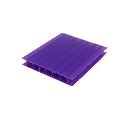 Policarbonato Alveolar - Largura: 1,05 m | 1,25 m - ROXO REFLETIVO