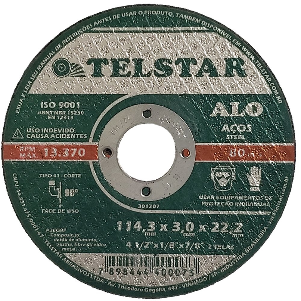 Foto 1 - Disco de Corte de Ferro 12 X 3/4 - Telstar