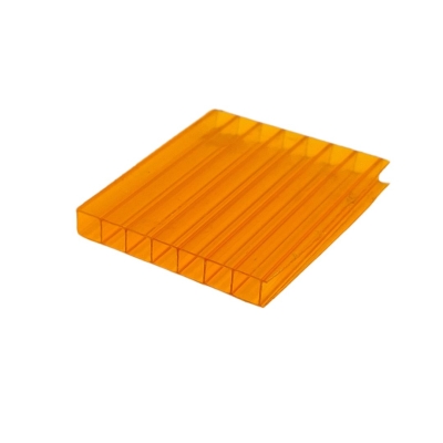 Policarbonato Alveolar - Largura: 1,05 m | 1,25 m - LARANJA