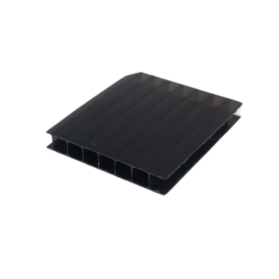 Policarbonato Alveolar - Largura: 1,05 m | 1,25 m - PRETO REFLETIVO